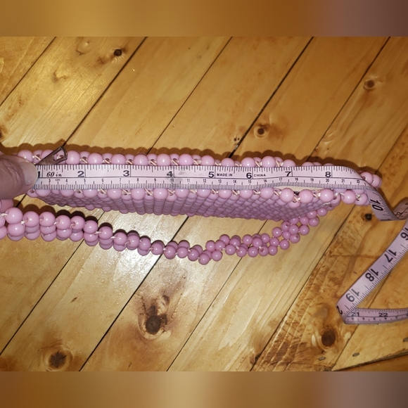 Vintage 1950's Pink Hand Beaded Purse Made by Lady Ellen in British Hong Kong - Picture 8 of 12